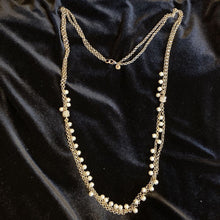 Load image into Gallery viewer, Lydell NYC Double Chain 39&quot; Necklace w/ Crystals and Faux Pearls
