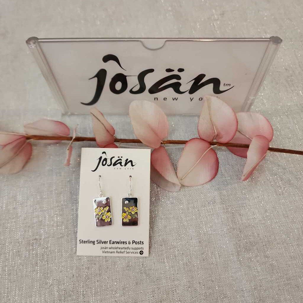 Josan SSW Daffodil & Crystal Earrings