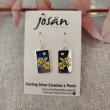 Load image into Gallery viewer, Josan SSW Daffodil &amp; Crystal Earrings
