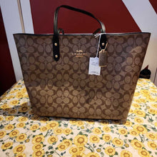 Load image into Gallery viewer, New! Coach Canvas Brown Signature Town Tote
