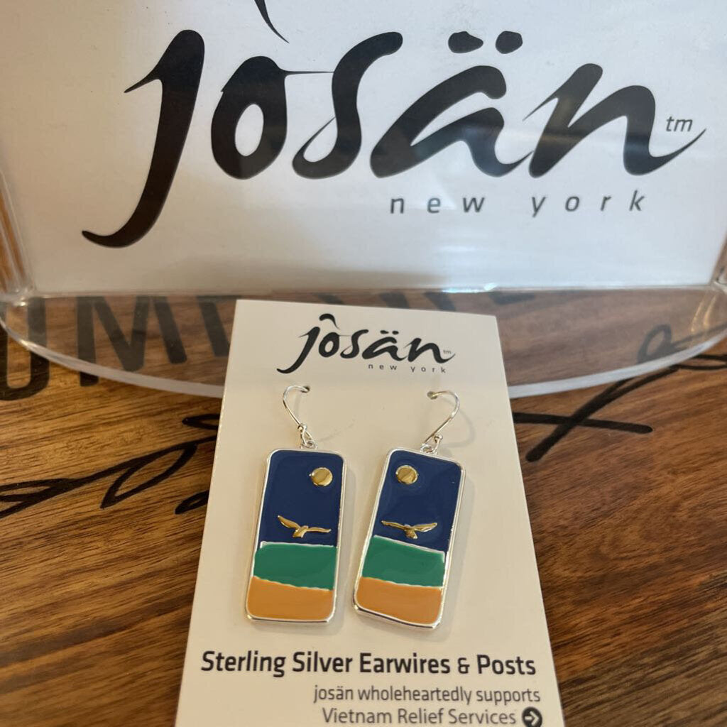 Josan SSW Gull Over Sea & Shore Earrings