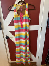 Load image into Gallery viewer, True Rock Striped Beach Dress Size L
