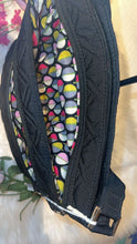 Load image into Gallery viewer, Vera Bradley Black Quilted Messenger Bag
