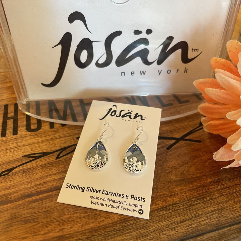 Josan SSW Blue Cabin in Mountain Earrings