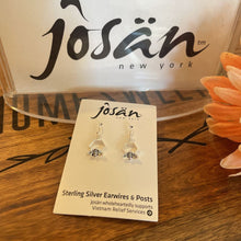 Load image into Gallery viewer, Josan SSW Petite Bee on Honeycomb Earrings
