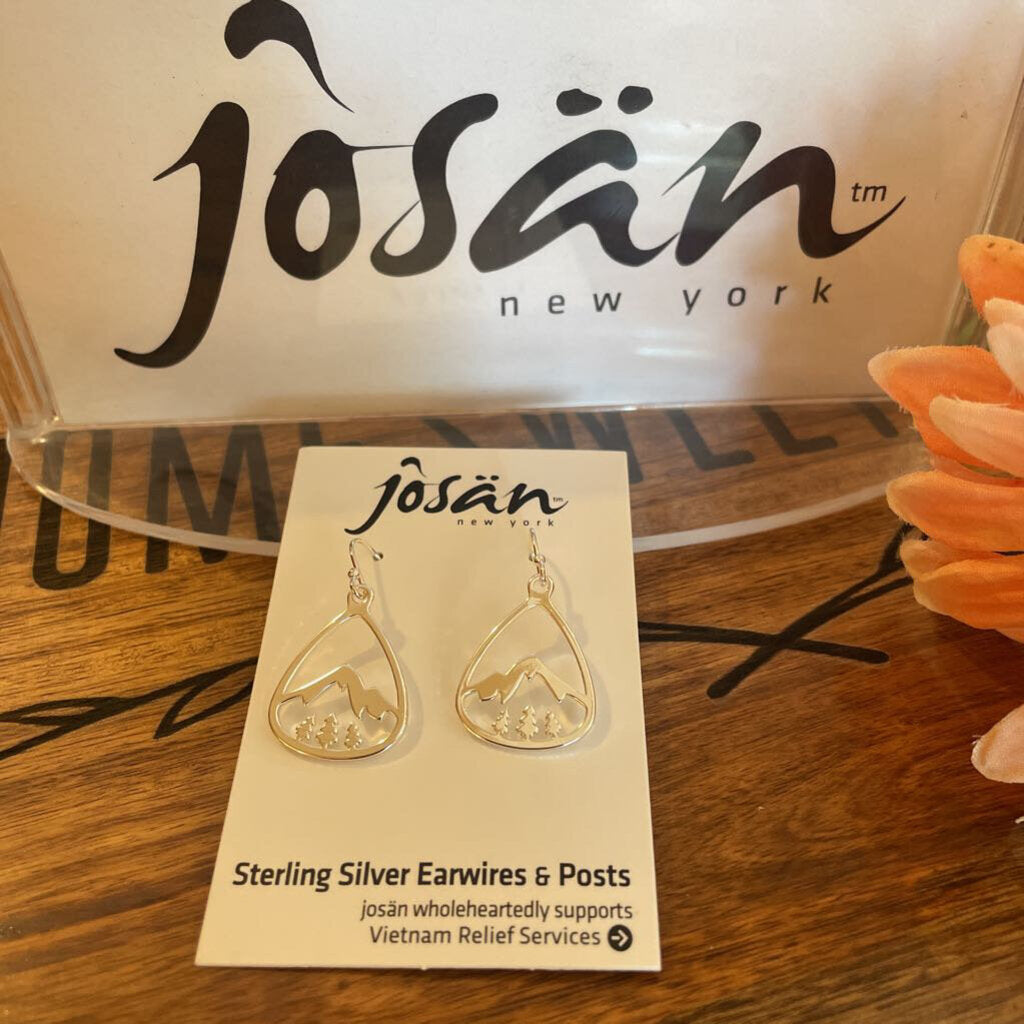 Josan SSW Snow Cap MT & Tree Earrings