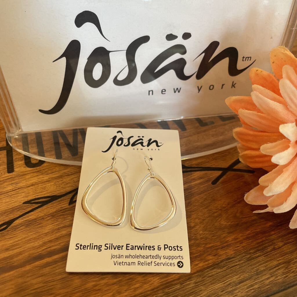Josan SSW Smooth Angled Hoop Earrings