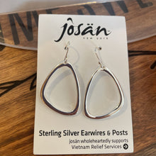 Load image into Gallery viewer, Josan SSW Smooth Angled Hoop Earrings
