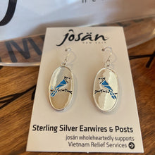 Load image into Gallery viewer, Josan SSW Blue Jay Earrings
