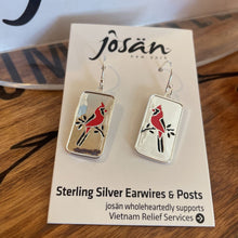 Load image into Gallery viewer, Josan SSW Cardinal Earrings
