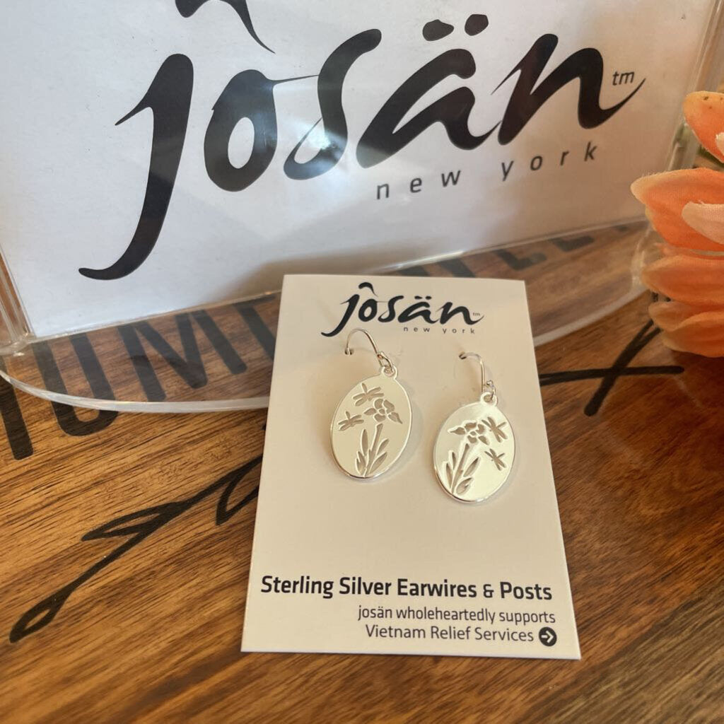 Josan SSW Dragonflies & Flower Earrings