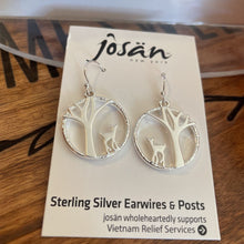 Load image into Gallery viewer, Josan SSW Fawn &amp; Tree Earrings
