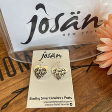 Load image into Gallery viewer, Josan SSW Stamped Heart Earrings
