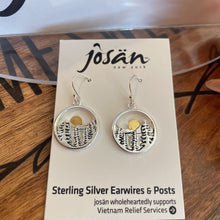 Load image into Gallery viewer, Josan SSW Gold Moon Pines MT Earrings
