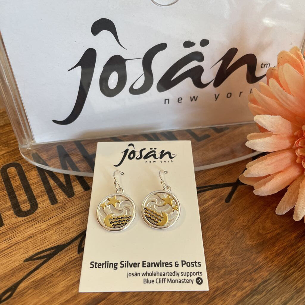 Josan SSW Gold Stars Sea Jelly Waves Earrings