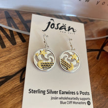 Load image into Gallery viewer, Josan SSW Gold Stars Sea Jelly Waves Earrings
