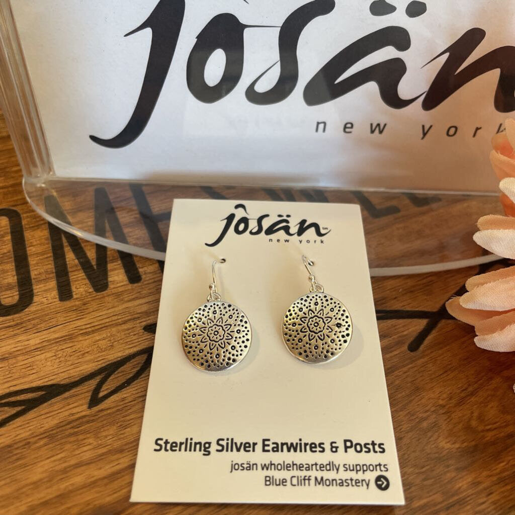 Josan SSW Stamped Floral Earrings