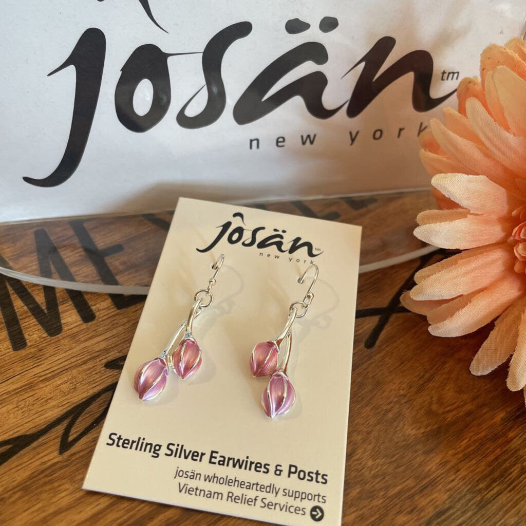 Josan SSW Pink Tulip Earrings