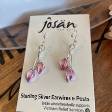 Load image into Gallery viewer, Josan SSW Pink Tulip Earrings
