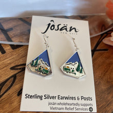 Load image into Gallery viewer, Josan SSW Green Camper &amp; MT Earrings
