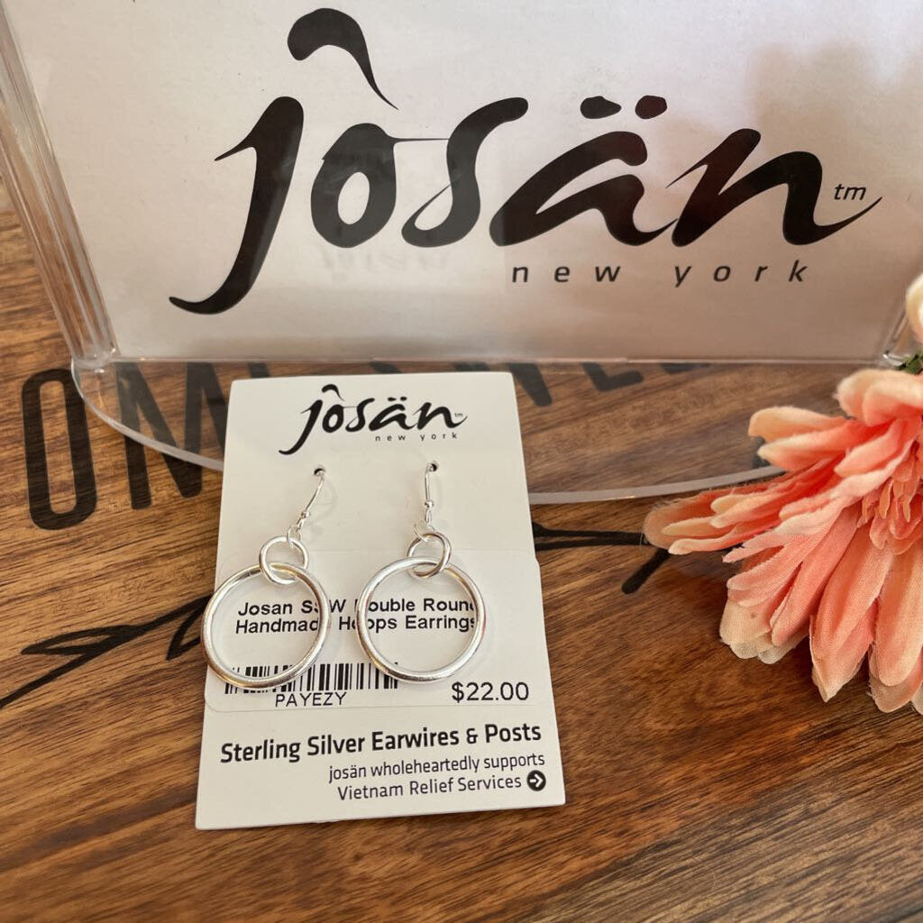 Josan SSW Double Round Handmade Hoops Earrings