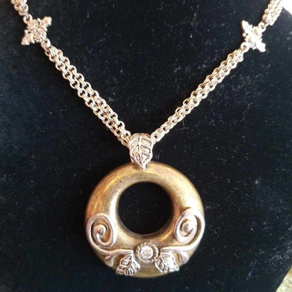 Chico's Necklace w/ Embellished Medallion