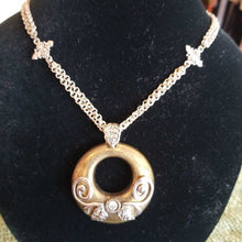 Load image into Gallery viewer, Chico&#39;s Necklace w/ Embellished Medallion
