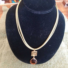 Load image into Gallery viewer, Triple Rope Necklace w/ Beveled Pendants
