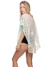 Load image into Gallery viewer, Two Tone Crochet Top: Mint
