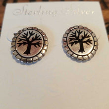 Load image into Gallery viewer, Josan SS Tree of Life Earrings Made in the USA
