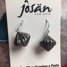 Load image into Gallery viewer, SS Oxidized Spinner Earrings
