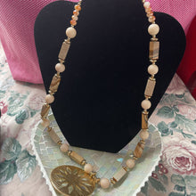 Load image into Gallery viewer, 24&quot; Picture Jasper Chroma Bead Goldtone Necklace
