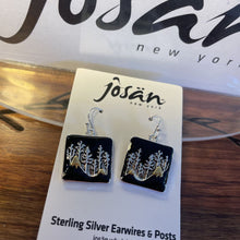 Load image into Gallery viewer, Josan SSW Gold Capped Mountain &amp; Tree Earrings
