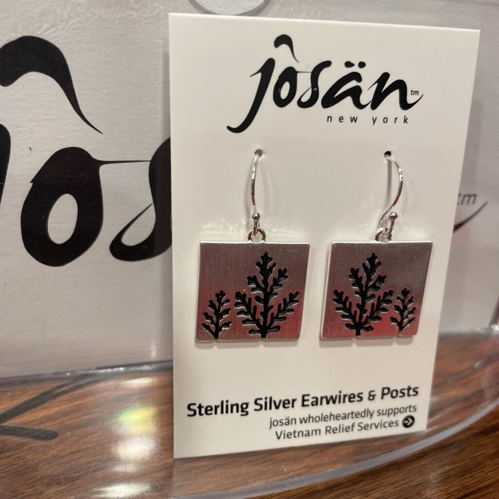 Josan SSW Square Flora Earrings