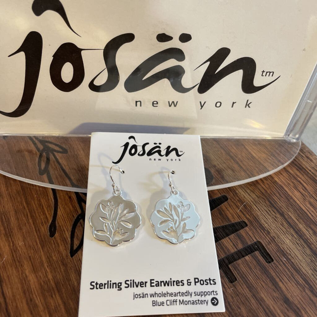 Josan Hollow Floral Branch Earrings
