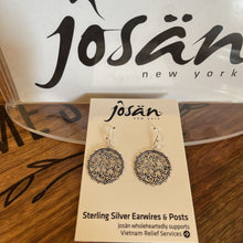 Load image into Gallery viewer, Josan SSW Circle Open Swirl Earrings
