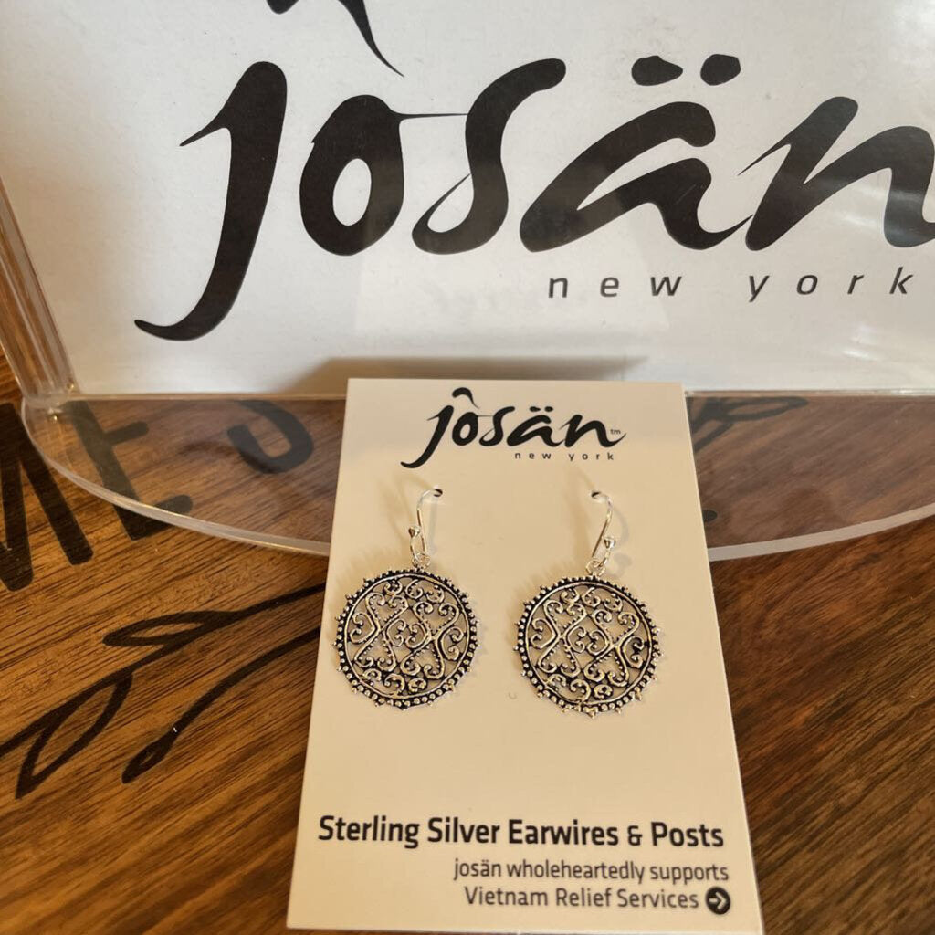 Josan SSW Circle Open Swirl Earrings