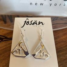 Load image into Gallery viewer, Josan SSW Crescent Moon Over Mountains Earrings
