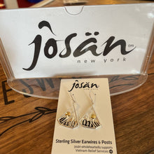 Load image into Gallery viewer, Josan SSW Sun Over Mountains &amp; Pine Tree Earrings
