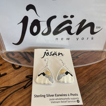 Load image into Gallery viewer, Josan SSW Triangle Sun &amp; Triple Mountains Earrings
