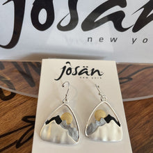 Load image into Gallery viewer, Josan SSW Triangle Sun &amp; Triple Mountains Earrings
