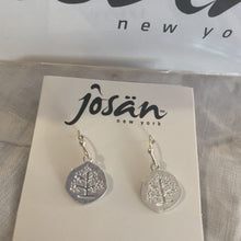 Load image into Gallery viewer, Josan SSW Stamped Tree Earrings
