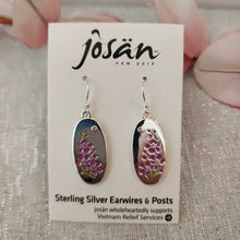 Load image into Gallery viewer, Josan SSW Pink Gladiolus Flower Earrings
