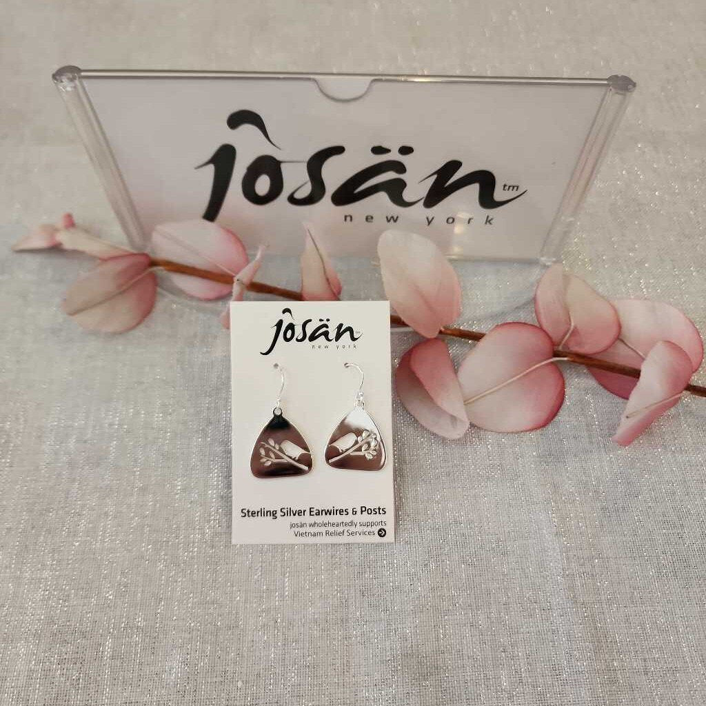 Josan SSW Triangle Bird Branch Earrings
