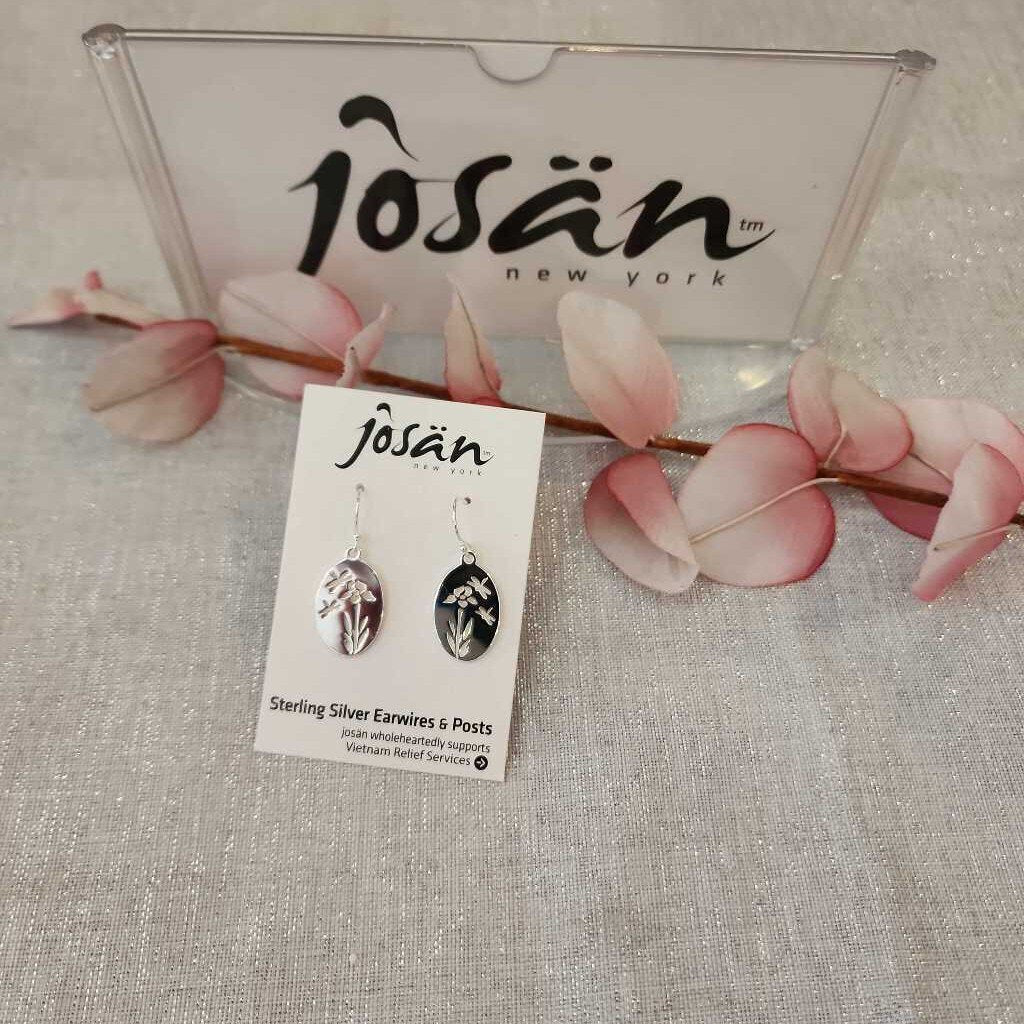 Josan SSW Dragonflies & Flower Earrings