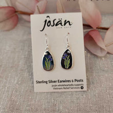 Load image into Gallery viewer, Josan SSW Purple Tulip Earrings
