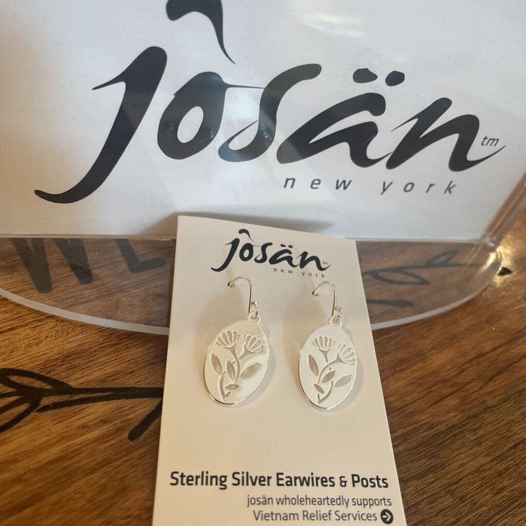 Josan SSW Oval Double Flower Earrings