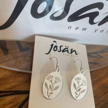 Load image into Gallery viewer, Josan SSW Oval Double Flower Earrings
