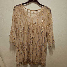 Load image into Gallery viewer, NWT Sequin &amp; Mesh 2PC Dressy Top Size L
