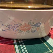 Load image into Gallery viewer, Vintage Corning Ware Symphony Casserole Dish w/ Amber Lid A 5 B 5 Liter
